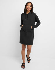 Hanes Originals Women's Soft Brushed Fleece Hoodie Dress