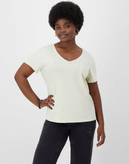 Hanes Originals Women's Raw Edge V-Neck T-Shirt