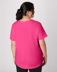 Hanes Just My Size Cotton Jersey Short Sleeve V-Neck T-Shirt (Plus Size)