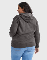 Hanes Just My Size EcoSmart Women's Full-Zip Fleece Hoodie (Plus Size)