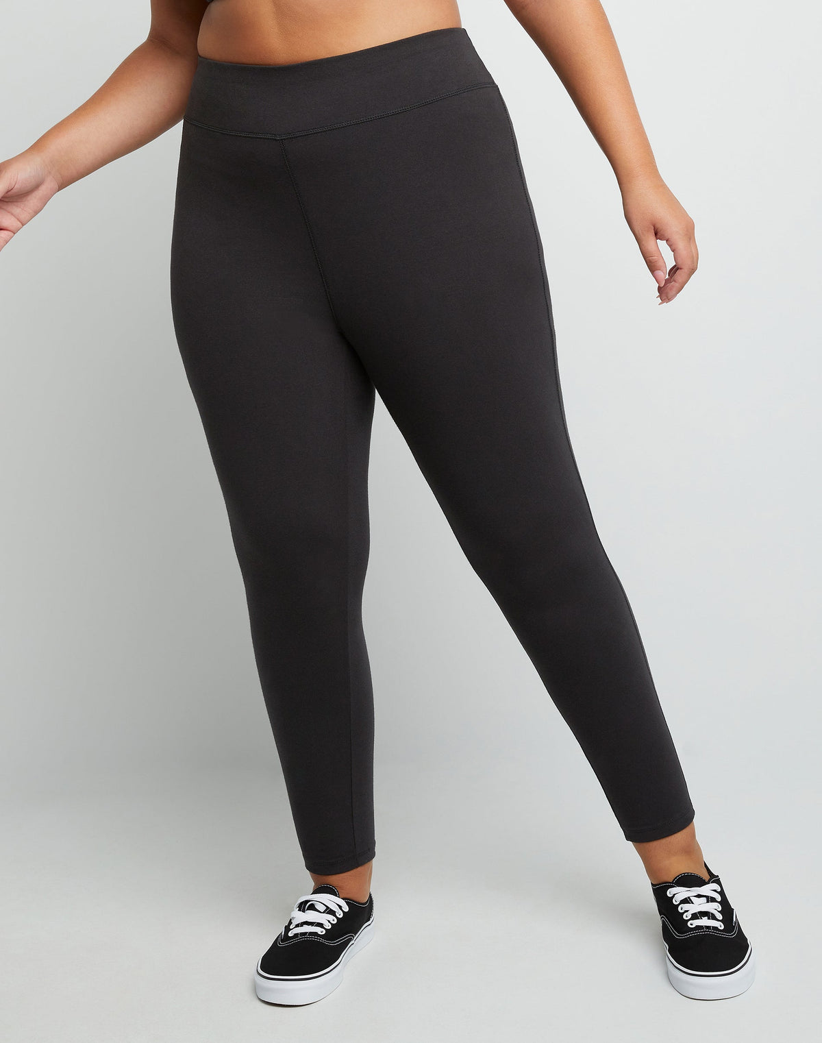 Hanes Just My Size Women's Stretch Jersey Leggings, 25.5" (Plus Size)