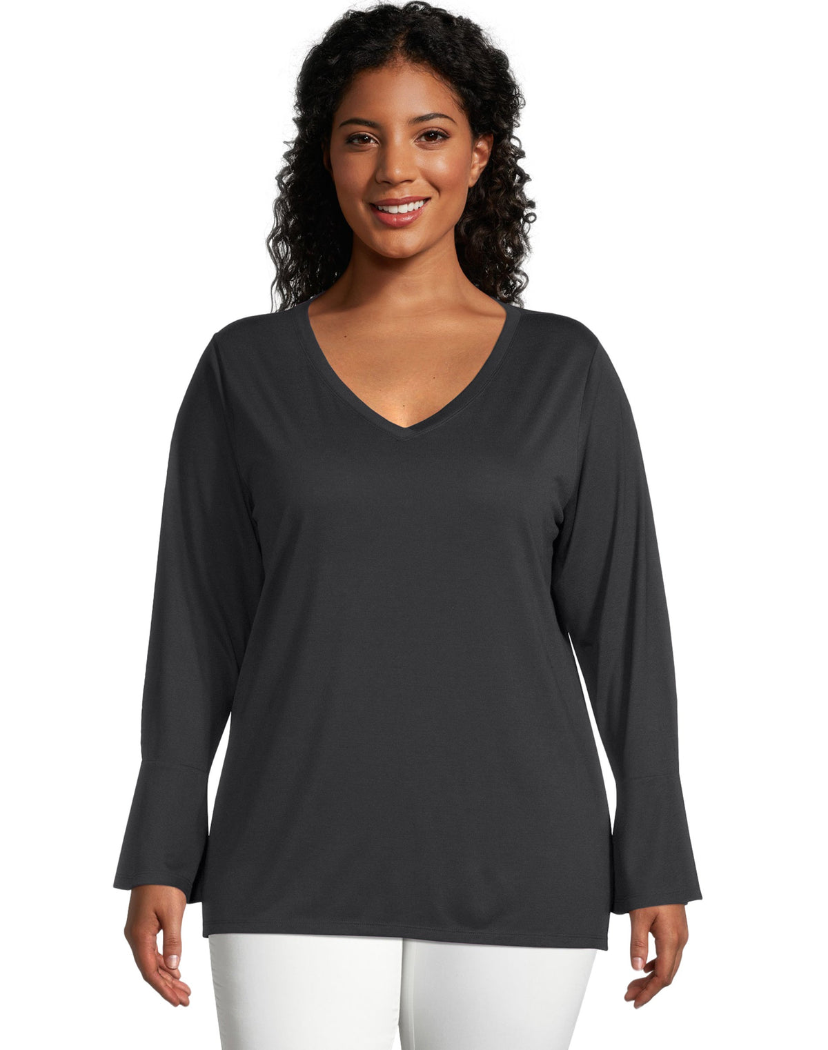 JMS Lightweight Bell Sleeve Top