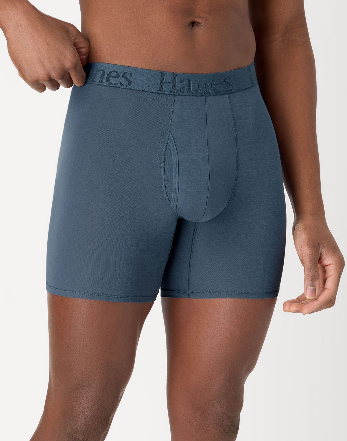 Hanes Originals Men's SuperSoft Boxer Brief Underwear, Viscose from Bamboo, Assorted, 3-Pack