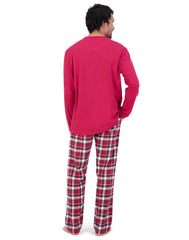 Hanes Men's Flannel Pajama Set, Cotton Blend