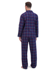 Hanes Men's Flannel Pajama Set, Notch Collar