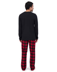 Hanes Men's Fleece Pajama Set, X-Temp