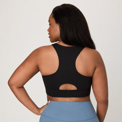 Hanes Moves Women's Crop Sports Bra, Racerback