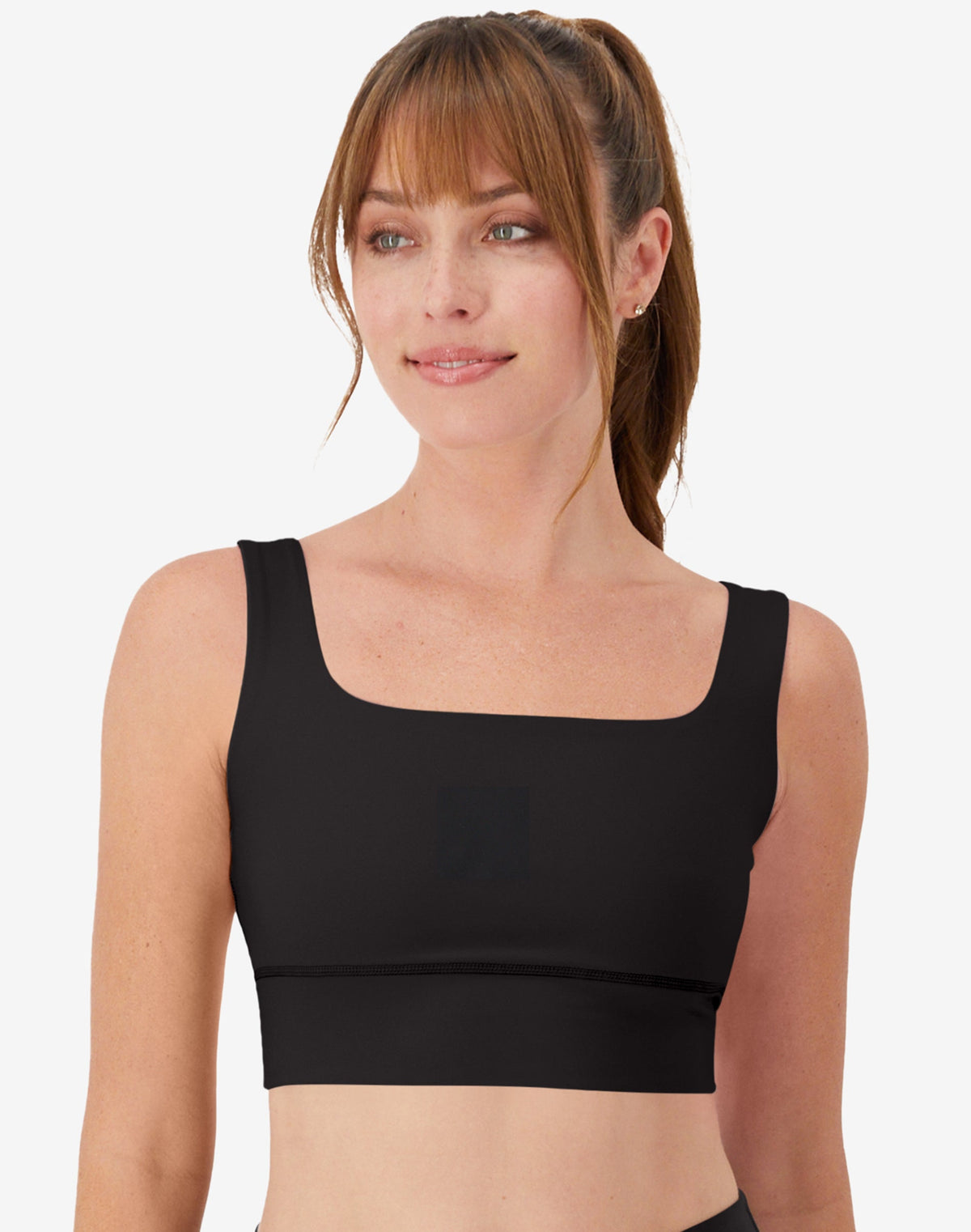 Hanes Moves Women's Square Neck Crop Bralette