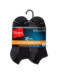 Hanes Ultimate Men's Ultra Cushion Low Cut Socks, 6-Pairs