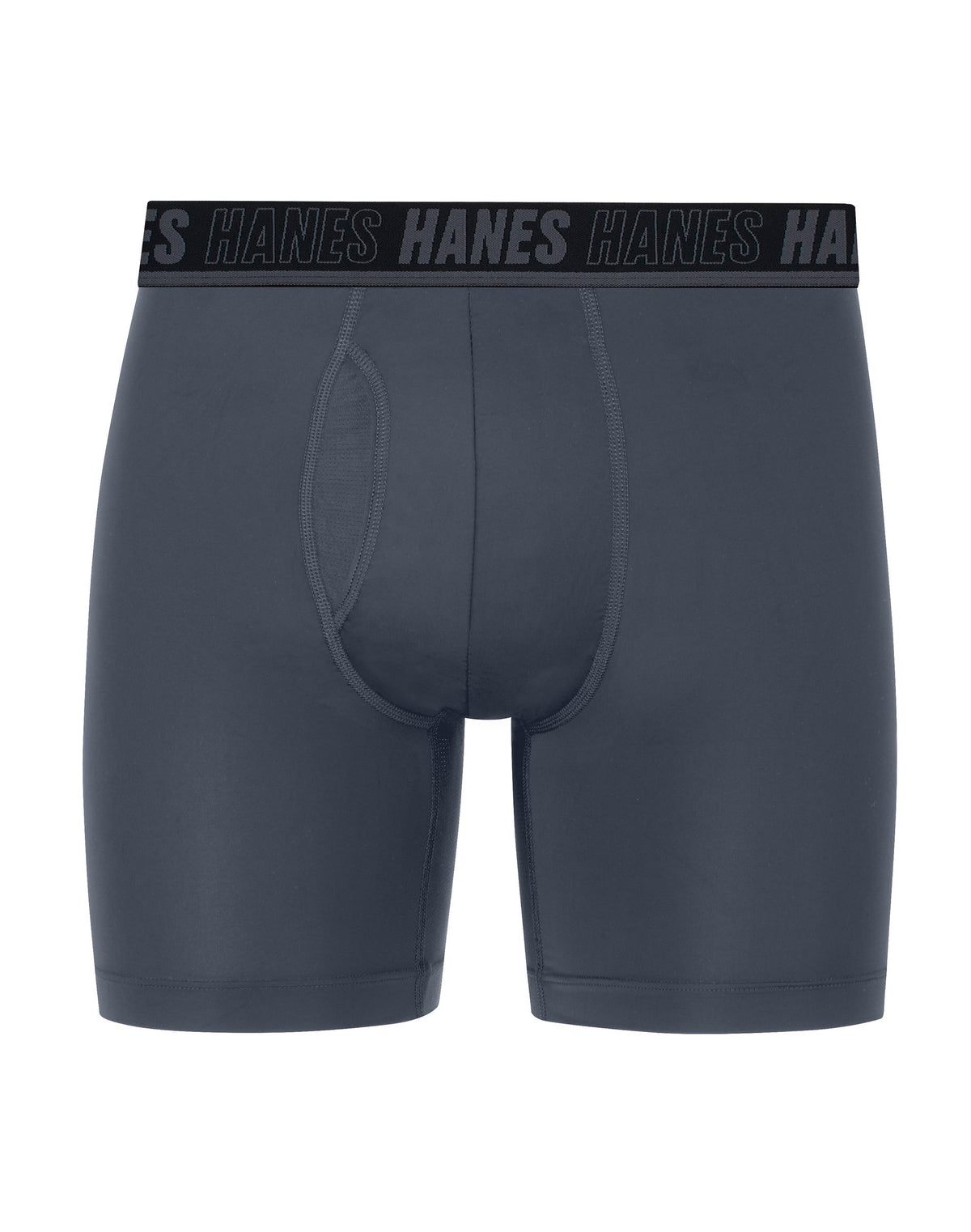 Hanes Moves Ultimate Men's Anti-Chafe Boxer Brief Underwear, Total Support Pouch, X-Temp, 1-Pack, 6"