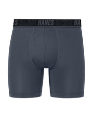 Hanes Moves Ultimate Men's Anti-Chafe Boxer Brief Underwear, Total Support Pouch, X-Temp, 1-Pack, 6"