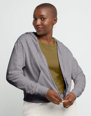 Hanes Originals Women's French Terry Hoodie, Full Zip