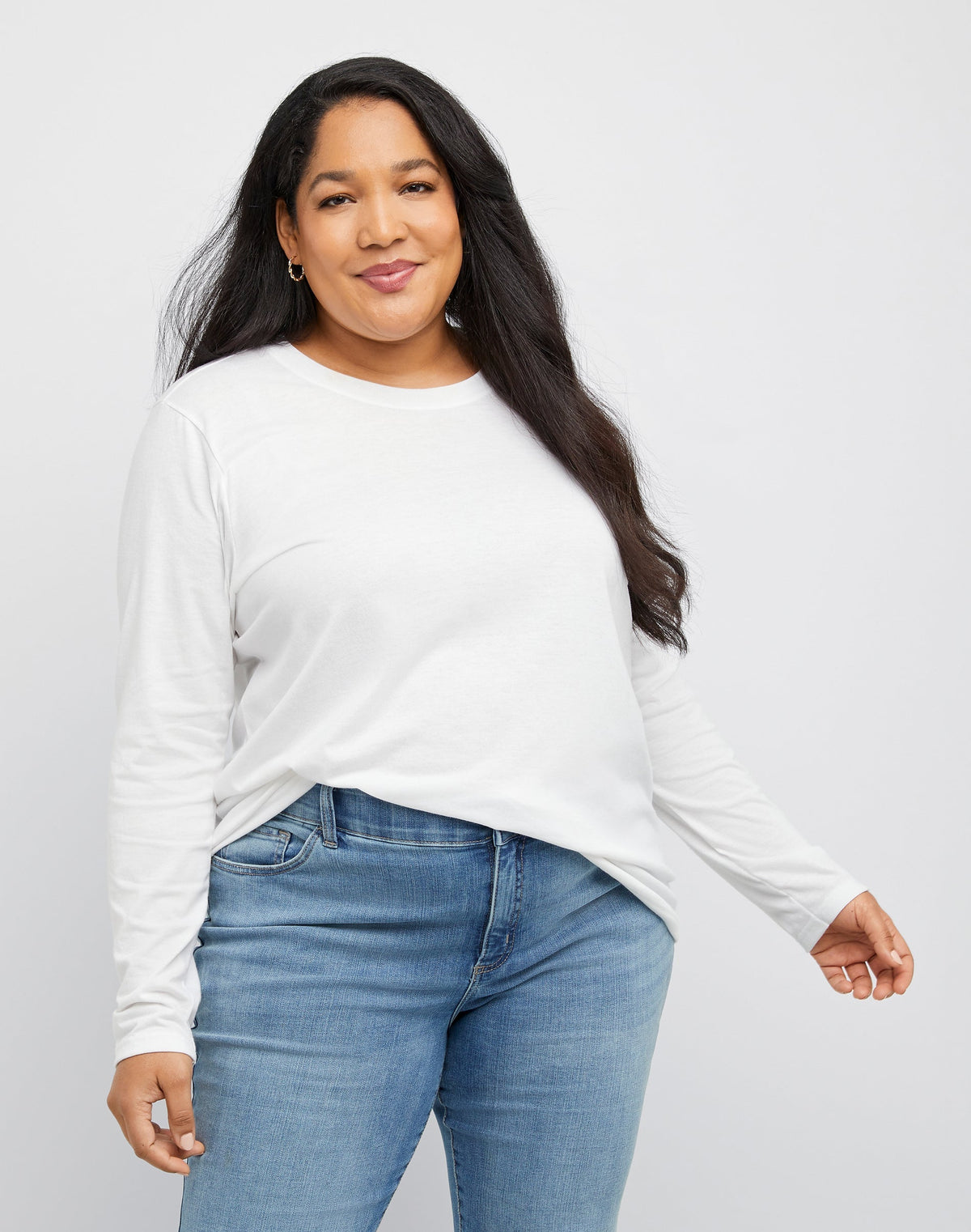 Hanes Originals Women's Tri-Blend Long-Sleeve T-Shirt (Plus Size)