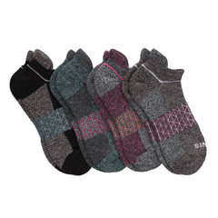 Hanes Absolute Active Women's No-Show Tab Socks Pack, 4-Pack, Moisture-Wicking Seamless Toe Socks