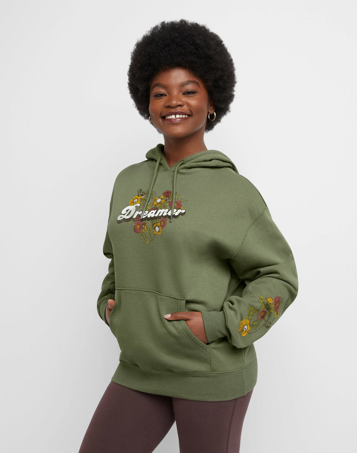 Hanes Originals Women's Fleece Hoodie, Dreamer