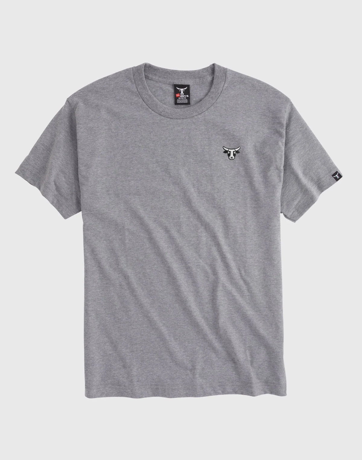 Hanes Beefy-T Unisex Heavyweight Cotton Graphic T-Shirt, Bull Logo