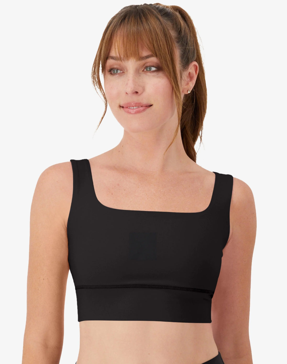 Hanes Moves Women's Square Neck Crop Bralette