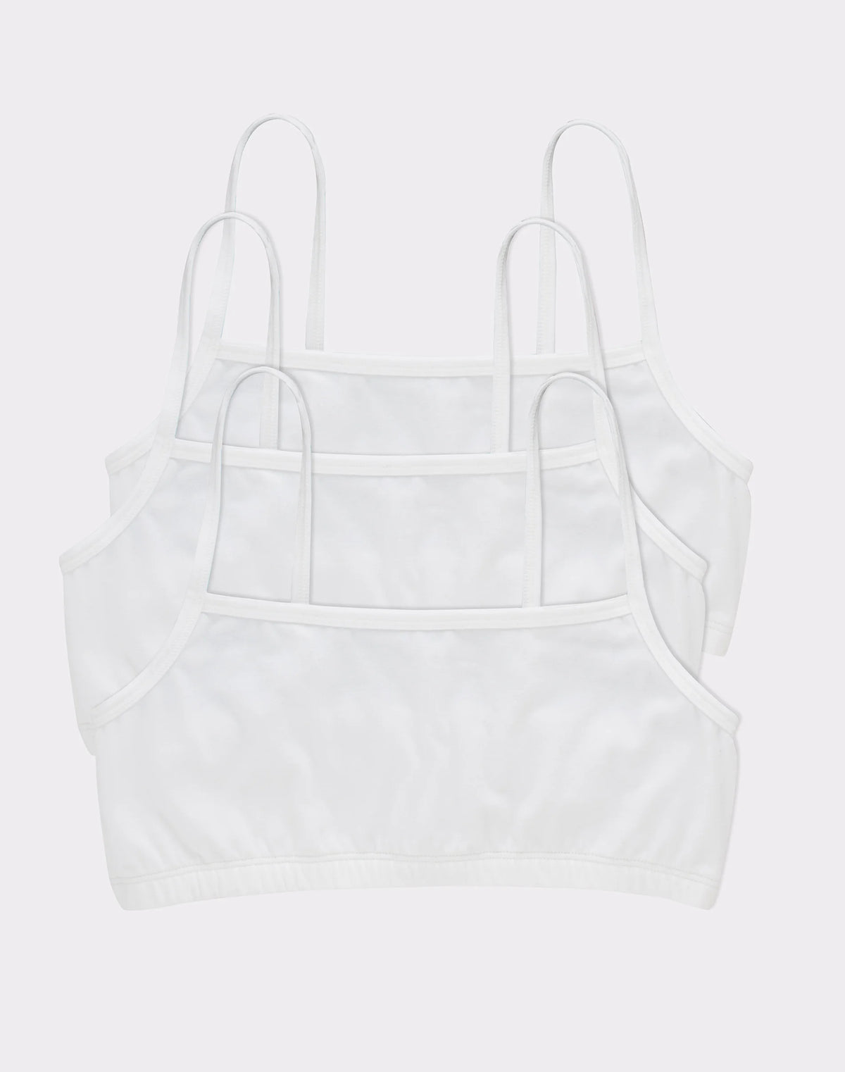 Hanes Women's String Crop Bralette, 3-Pack