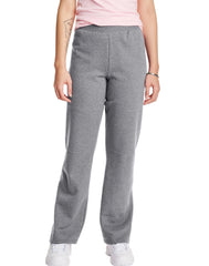 Hanes EcoSmart Women's Fleece Sweatpants, Open Leg, 30"