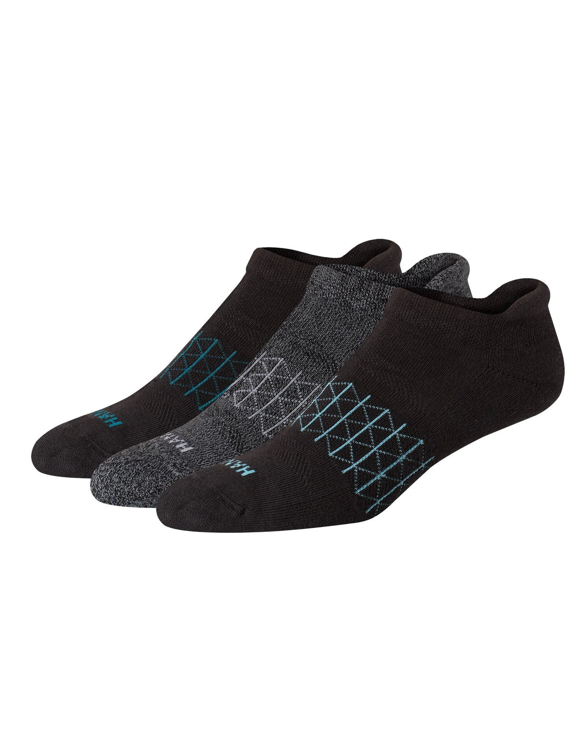 Hanes Absolute Active Men's Cushioned Heel Shield Socks, Shoe Sizes 6-12, 3-Pairs