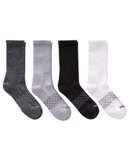Hanes Absolute Active Men's Crew Socks Pack, 4-Pair Pack, Moisture Wicking, Seamless Toe, Cushioned