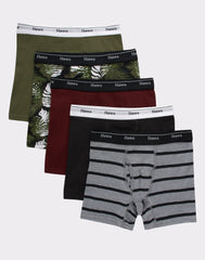 Hanes Originals Boys' Tween Boxer Brief Underwear, Assorted Prints & Solids, 5-Pack
