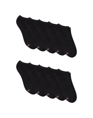 Hanes Women's Athletic No Show Socks, Full Sole Cushion, 10-Pairs
