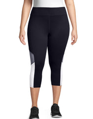 Hanes Just My Size Women's Active Colorblock Capris, 20" (Plus Size)